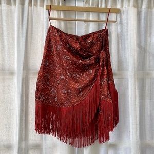 Dress Forum fringe skirt NWT